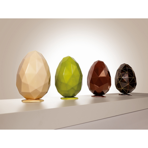 Forma na 3D čokoládové vejce, 2 ks 120x185 mm, 20U3D07 | MARTELLATO, Diamond