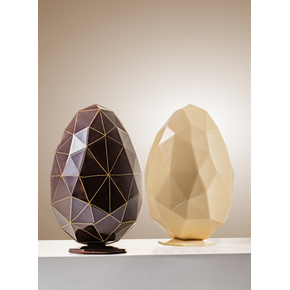 Forma na 3D čokoládové vejce, 2 ks 120x185 mm, 20U3D07 | MARTELLATO, Diamond
