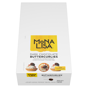 Máslové spirálky z hořké čokolády ø 16 mm - 200 ks | MONA LISA, CHD-DE-19933E0-999