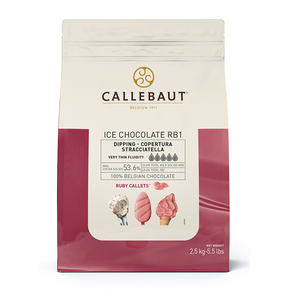 Růžová čokoláda Ruby RB1 na zmrzlinu Callets&amp;#x2122; 2,5 kg balení | CALLEBAUT, ICE-43-RUBY-552