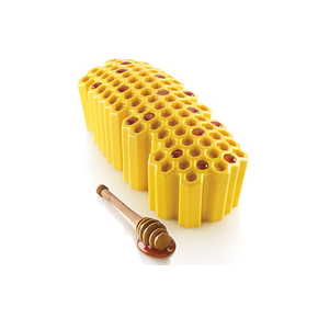 Sada forem na moučníky a dezerty - včelí plástev 1100 ml, 250x90x73 mm  | SILIKOMART, Beehive 1100