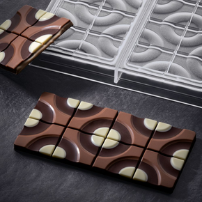 Tritanová forma na čokoládové tabulky - 3 x 100g, 154x77x8 mm - PC5008FR | PAVONI, Target