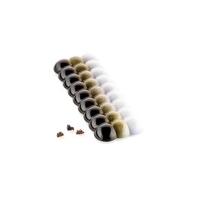 Tritanová forma na čokoládové tabulky - bublinky, 4 ks x 156x61x14 mm - Bolla-T | SILIKOMART, Chocado