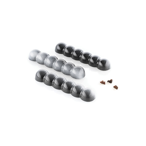 Tritanová forma na čokoládové tyčinky - bublinky, 10 ks x 115x25x15 mm - Bolla-B | SILIKOMART, Chocado