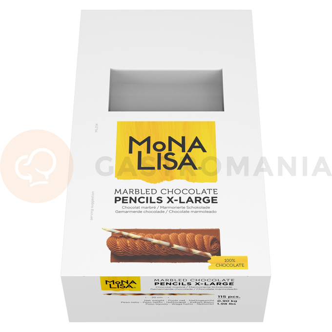 Dekorace, tyčinky XL z mramorové čokolády, 200 mm - 115ks | MONA LISA, CHX-PC-19943E0-999
