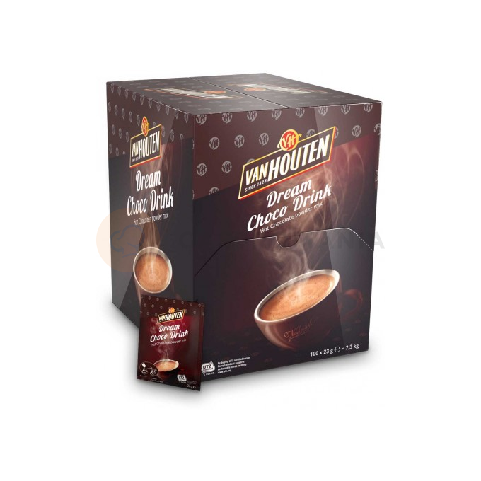 Horká čokoláda v sáčcích 15% Dream Choco Drink VH6, 100x23 g | VAN HOUTEN, VM-72146-V85