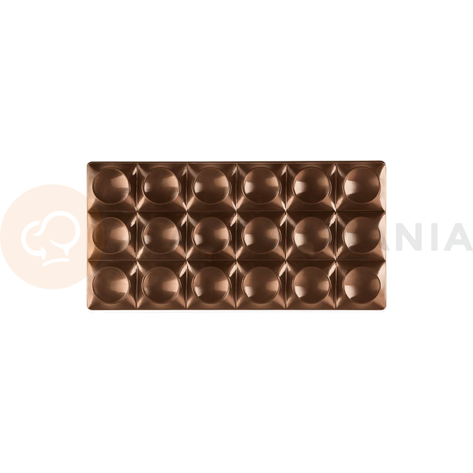 Tritanová forma na čokoládové tabulky - 3 x 100g, 154x77x9 mm - PC5010FR | PAVONI, Bricks