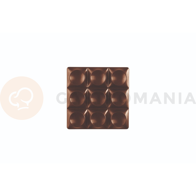 Tritanová forma na čokoládové tabulky - 6 x 50g, 70x70x10,5 mm - PC5013FR | PAVONI, Mini Bricks