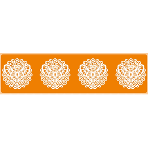 Silikonová cukrářská podložka na krajkové ozdoby - motýli, 400x300 mm, 12 dekorací - 40-WD004 | MARTELLATO, Butterflies
