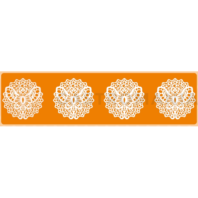 Silikonová cukrářská podložka na krajkové ozdoby - motýli, 400x300 mm, 12 dekorací - 40-WD004 | MARTELLATO, Butterflies