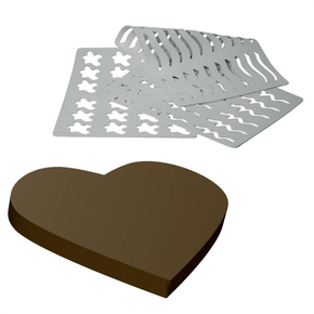 Silikonová forma na čokoládové dekorace, 390x290 mm - CHASIL3 | MARTELLATO, CHASIL3