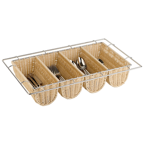 Nádoba na příbory, polyrattan GN 1/1 | APS, Buffet