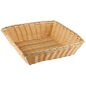 Obdélníkový košík - polyrattan 240x240x60 mm | APS, 30287