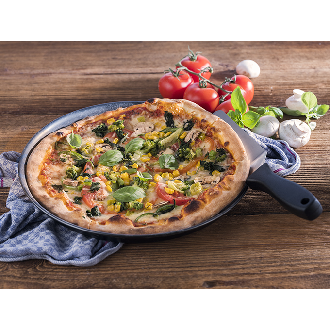 Blacha stalowa do pizzy o średnicy 30 cm | APS, 73508