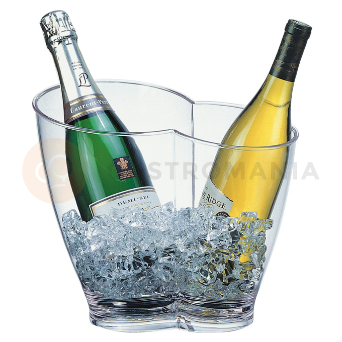 Nádoba na víno, šampaňské, dvojitý - akryl 305x215x260 mm | APS, 36056