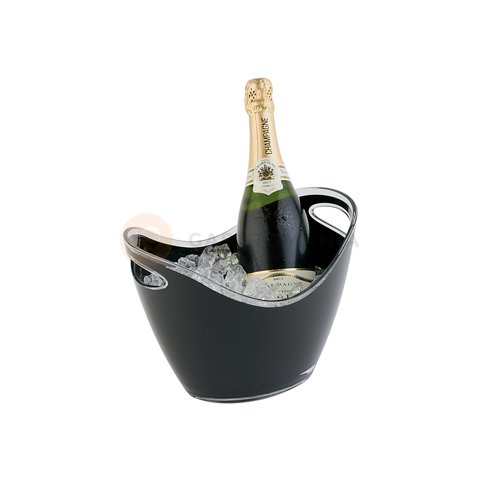 Nádoba na víno, šampaňské z plastu, černý 270x200x210 mm | APS, 36053
