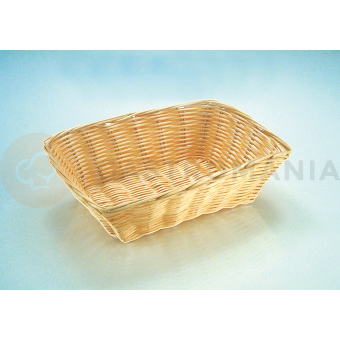 Obdélníkový košík - polyrattan 300x220x70 mm | APS, 30286