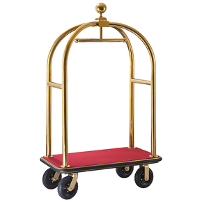 Hotelový vozík na zavazadla 1100x610x1910 mm, zlatý | CONTACTO, 1652/115