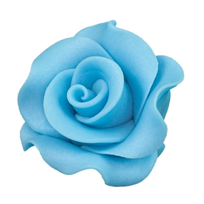 Květ růže &quot;L&quot; z cukru 6 cm, modrá | MAGMART, R L