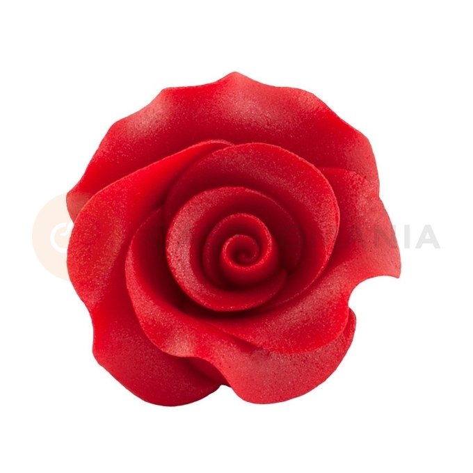 Květ růže &quot;L&quot; z cukru 6 cm, červená | MAGMART, R L