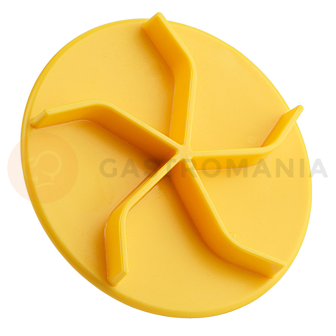 Razítko, značka na chléb ze žlutého plastu o průměru 80 mm | CONTACTO, 4084/084