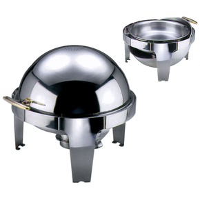 Chafing kulatý roll-top s průměrem 470 mm na palivo s přídavným topným tělesem | CONTACTO, 7074/742