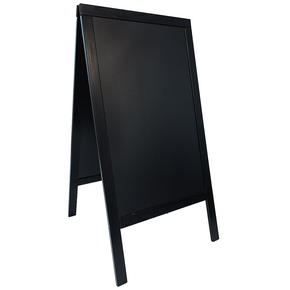Informační tabule dřevěná 680x120 mm, černá | CONTACTO, 7696/125