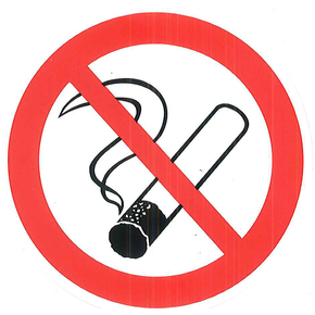 Samolepící tabulka, piktogram &quot;zákaz kouření&quot; 80 mm | CONTACTO, 7658/080