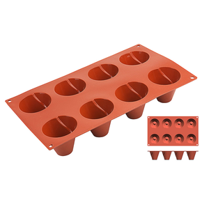 Silikonová forma s hranou na 8 báboviček 300x175x50 mm | CONTACTO, 6651/055