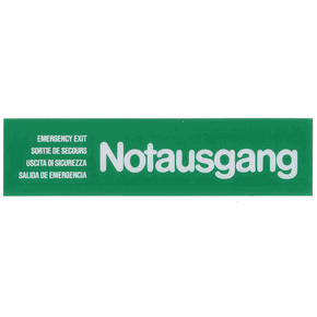 Tabulka &quot;Notausgang&quot;, zelená | CONTACTO, 7673/006