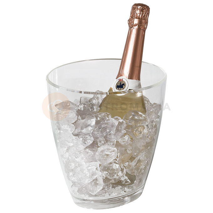 Akrylové vědro na šampaňské 220x160x235 mm, oválné | CONTACTO, 6767/220