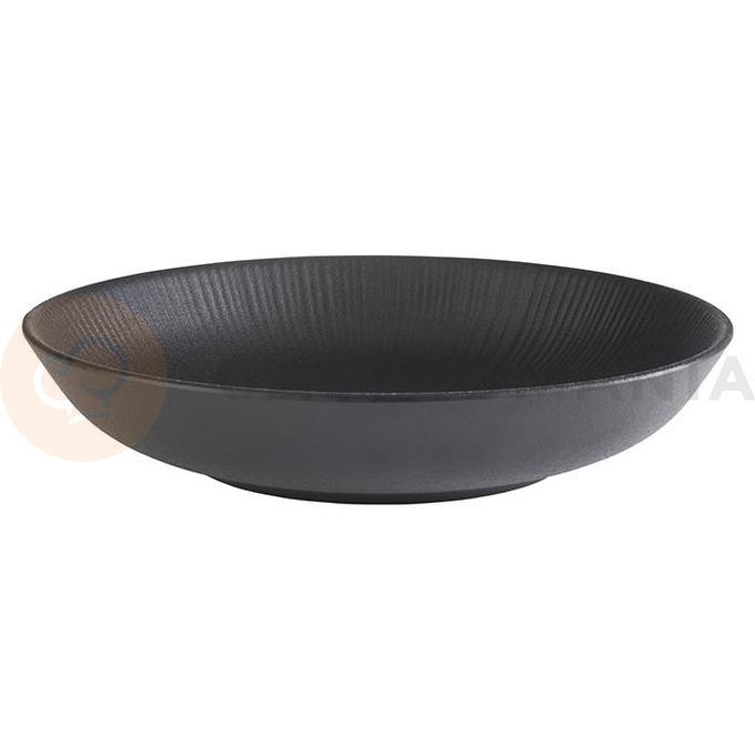 Černá melaminová mísa, průměr 22,5 cm | APS, Nero
