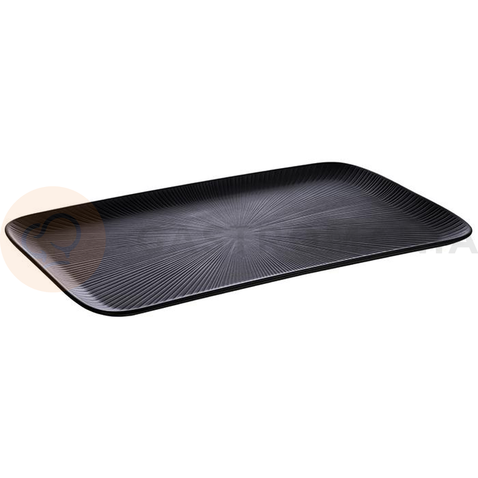 Černý melaminový talíř  32,5 x 26,5 cm | APS, Nero