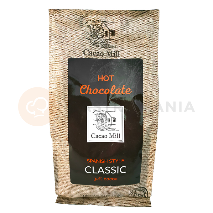 Horká čokoláda 32 %, 1 kg balení | CACAOMILL, Hot Chocolate