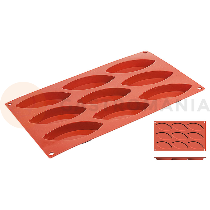 Silikonová forma na pečení, formičky s rozměrem 100x44 mm | CONTACTO, 6649/100