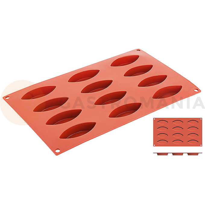 Silikonová forma na pečení, formičky s rozměrem 72x30 mm | CONTACTO, 6649/072