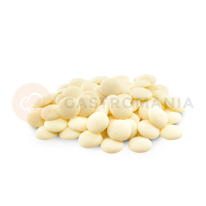 Španělská bílá čokoláda 29,7 %, 1 kg balení, dropsy | NATRA CACAO, White