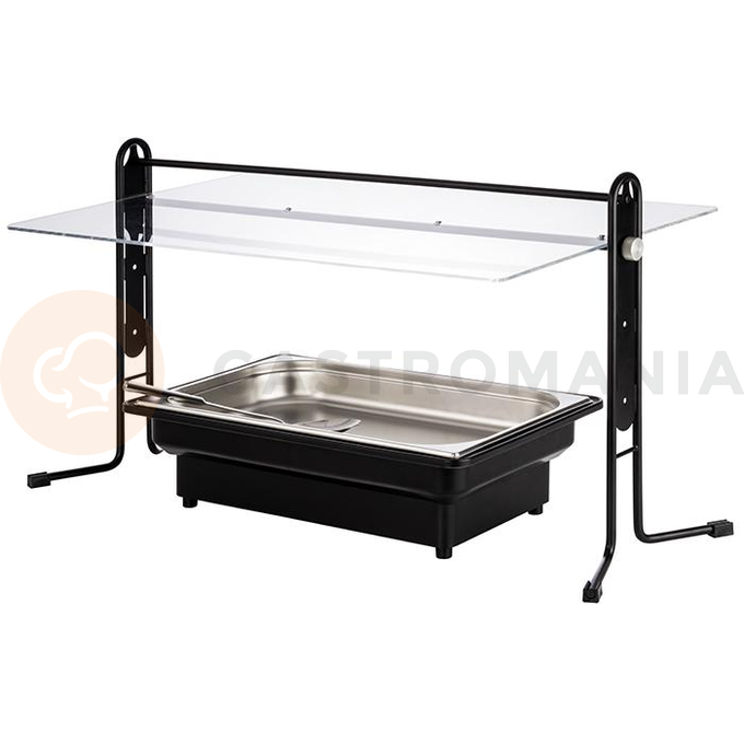Výškově a úhlově nastavitelná akrylová deska, 93x53x50,5 cm | APS, Buffet Guard