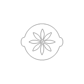 Plastová šablona na zdobení, květ - ACC064 | SILIKOMART, 70.011.99.0060