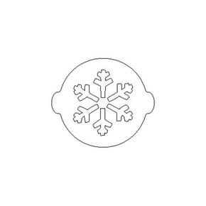 Plastová šablona na zdobení, sněhová vločka - ACC067 | SILIKOMART, 70.010.99.0060