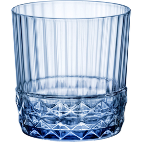 Sklenice nízká, sapphire blue, 370 ml | BORMIOLI ROCCO, America' 20 s