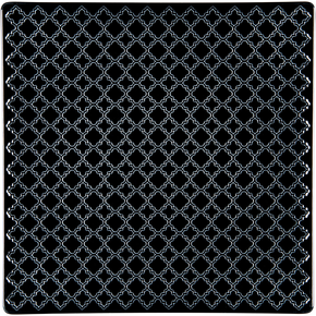 Talíř masový, černá, 305x305 mm | LUBIANA, Marrakesz