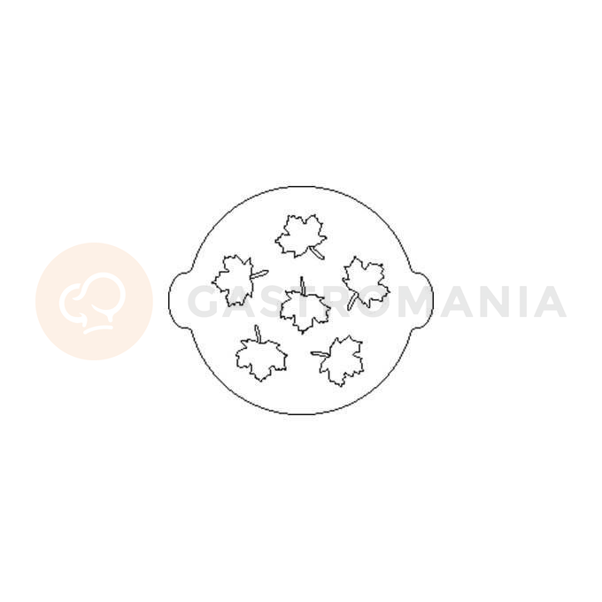 Plastová šablona na zdobení, listy - ACC047 | SILIKOMART, 70.006.99.0060