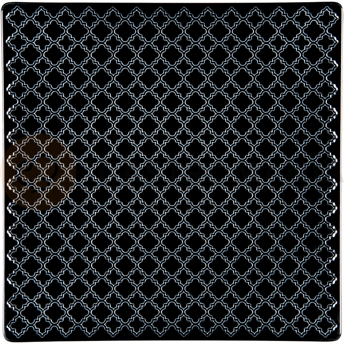Talíř masový, černá, 170x170 mm | LUBIANA, Marrakesz