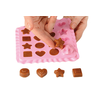 Forma na želé, bonbóny, čokoládky - srdíčka, hvězdy, kruhy, čtverce, 16x 3,5 ml - Ec03 Sweet Treats | SILIKOMART, EasyChoc