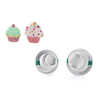 Vykrajovátka na těsto s razítkem ve tvaru košíčku, komplet 2 ks | SILIKOMART, TAG04 Cutter Cup Cakes