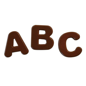 Forma na pralinky a čokoládky - písmena abecedy, 81x - SF169 Choco Abc | SILIKOMART, EasyChoc