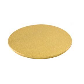 Podložka pod dorty a zákusky kulatá zlatá - 20 cm | SILIKOMART, Cake Cardboard Drums Round