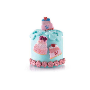 Vykrajovátka na těsto s razítkem ve tvaru dortu, komplet 2 ks | SILIKOMART, TAG05 Cutter Mini Cake