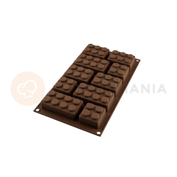 Forma na pralinky a čokoládky - kostky, 10x 90x45x28 mm, 100 ml - SF213 Choco Block | SILIKOMART, EasyChoc